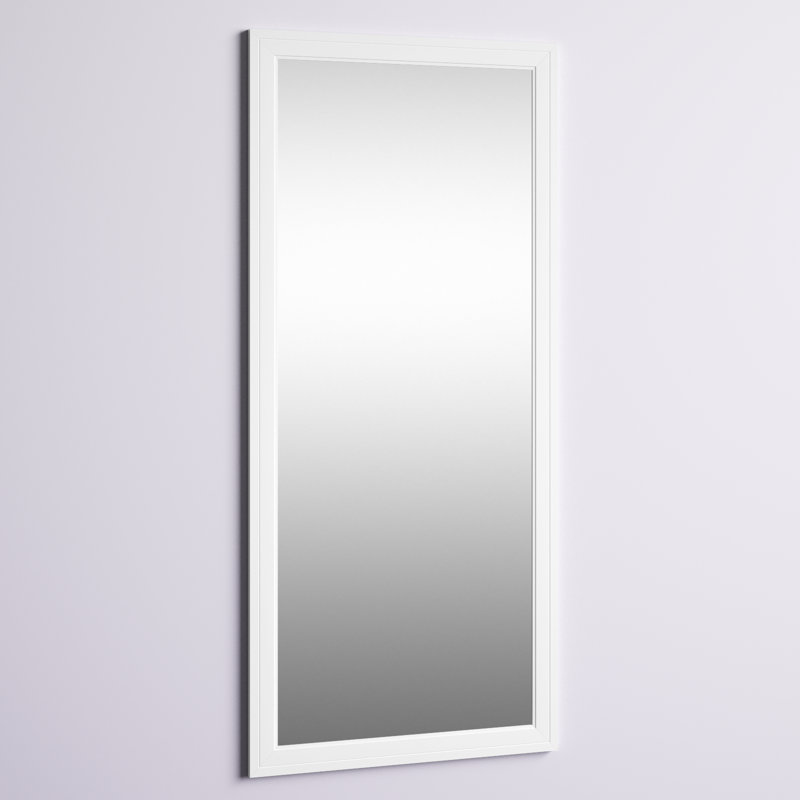Miroir Canonero, 71 po x 32 po, Blanc mat