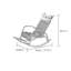 Chaise berçante simple balcon Leisure Home