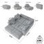 Canapé modulaire moderne à 8 pièces avec 8 coussins-150128753