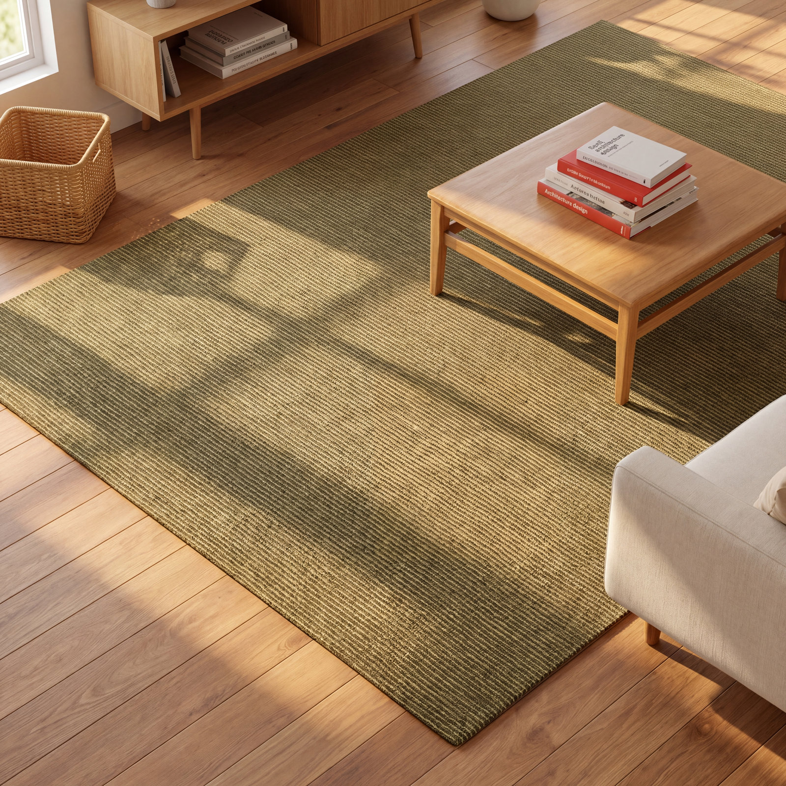 Crowe Sage Hand-Loomed Wool Rug, Rectangle 7'6" x 9'6"