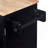 Rolling Kitchen Island With Storage, Kitchen Cart With Rubber Wood Top, 3 Drawer, 2 Slide-Out Shelf And Internal Storage Rack, Kitchen Island On Wheels With Spice Rack & Tower Rack-485524867