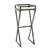 35.5" Plant Stand Featuring Gray Stone Slab - Multicolor, 14.03 In. Product Width With Fade-, 14.03" X Railway Design Details