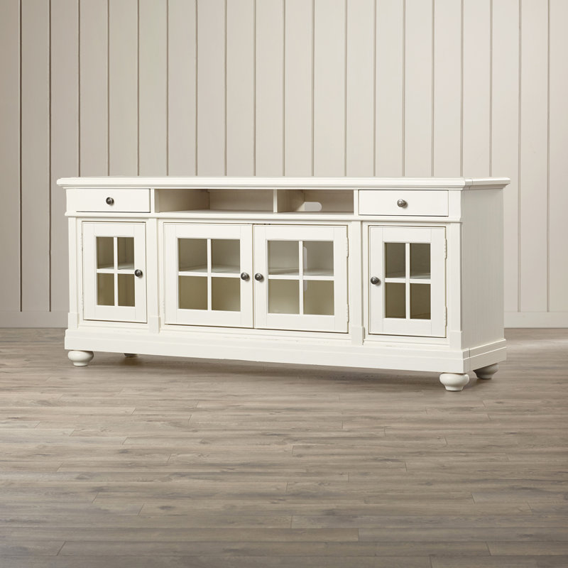 Baroncourt TV Stand, 32" H x 62.25" W x 19" D, White