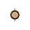  Mayfair 8"w Round Alabaster Plate Led Wall Sconce In Aged Brass