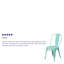 Chaise d'appoint empilable en métal Lily-1652496486
