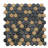 Eterna Hex 1" x 1" Honeycomb Glass Mosaic Tile-108486539