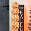 Enseigne lumineuse faite à la main avec citrouilles en bois 42 "H 
