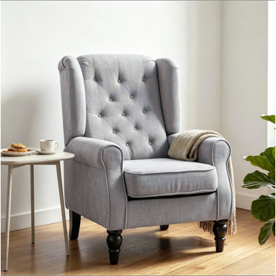 High Wingback Reading Chair,Accent Chair,Button Tufted Accent Chair(Only Accent Chair)