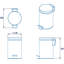 Britannia Metal Step On Kitchen Trash Can-20606168