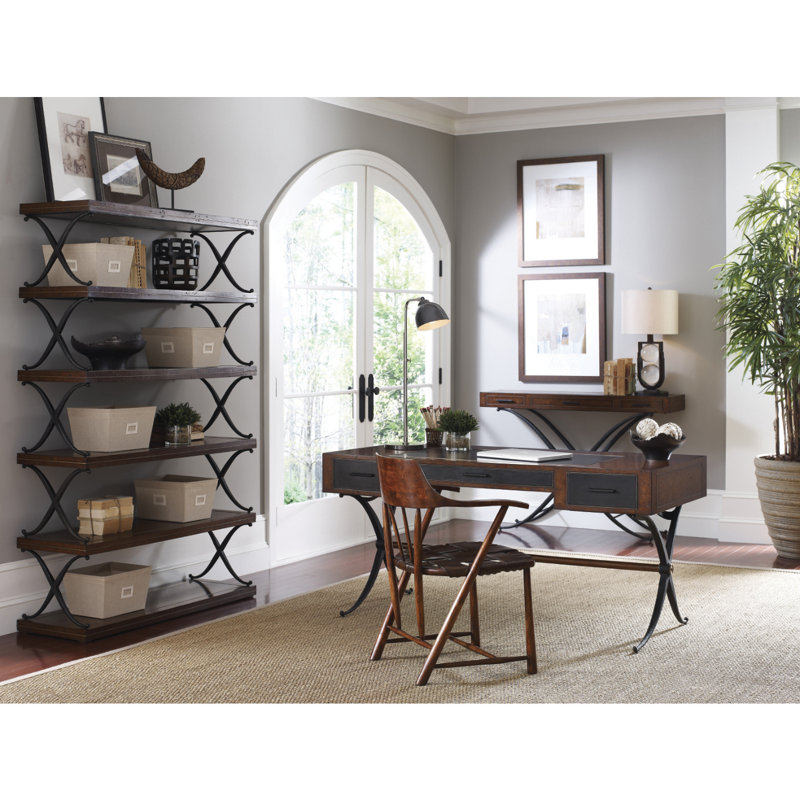 Casually Country Arm Chair, Tan, Medium Walnut