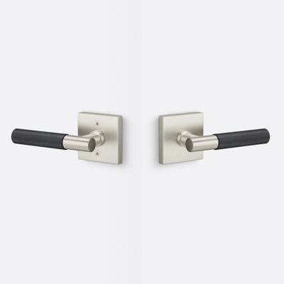Aspra Square Passage Rosette, Knurled Grip
