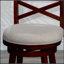 Tabouret pivotant à dossier en X 30 po-717905760-717905762