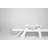 Lounge Chair Outdoor With Wood Texture, Oversized Chaise Lounge Chair With 5 Positions, HDPE, Patio Lounge Chair With Wheels & Cup Holder For Pool, Deck, Poolside, White-689352174