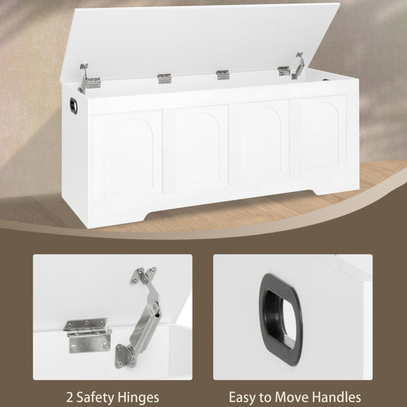 47.2" Storage Trunk, White
