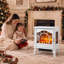 HOMCOM 55 cm W White Electric Stove