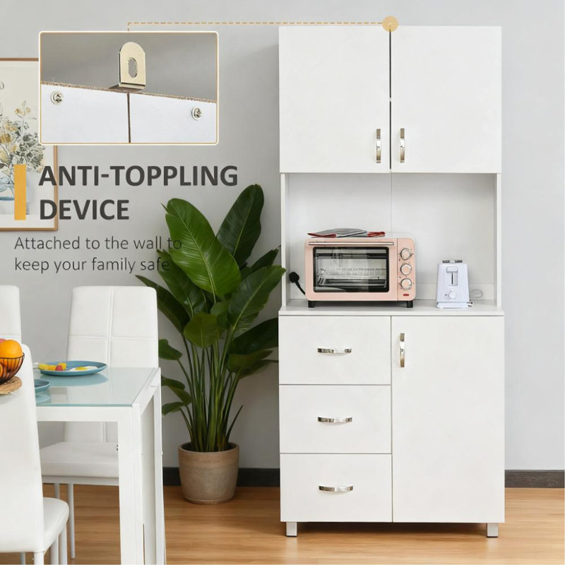 Buffet de cuisine autoportant à deux portes Cabinet