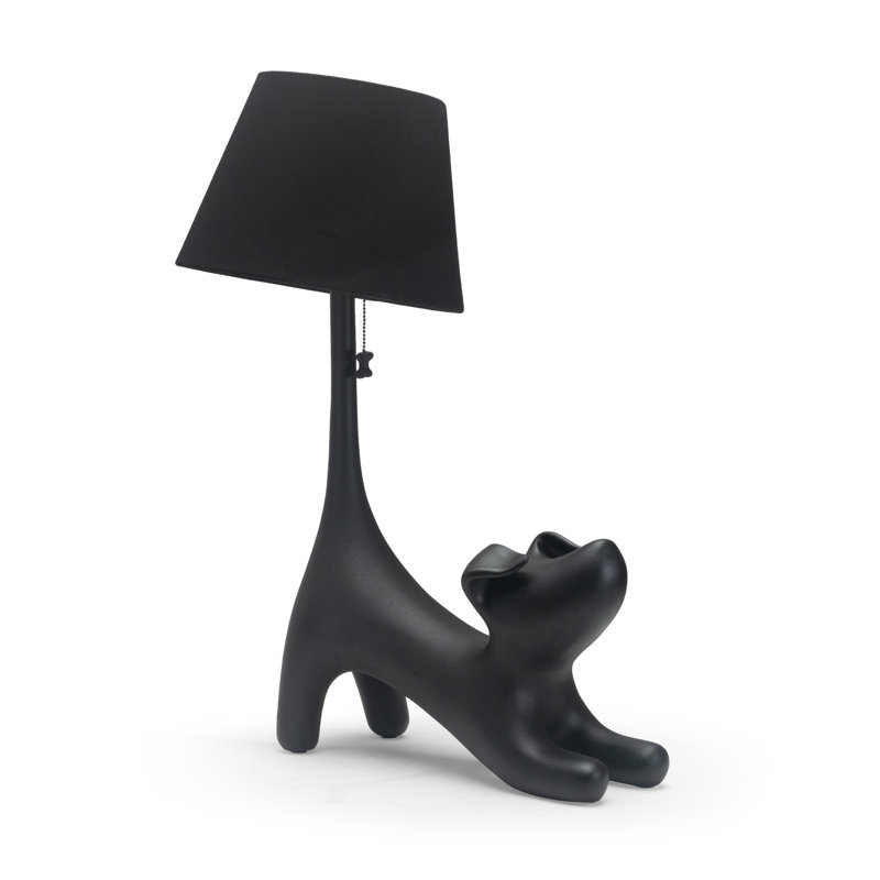 Pup With A Hat Table Lamp, Black