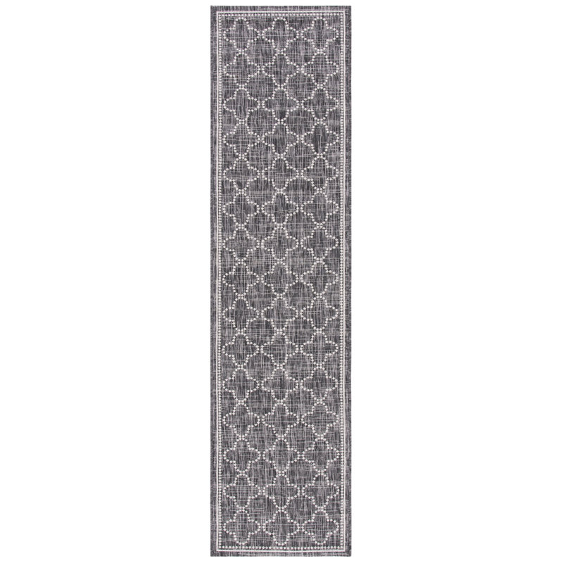 Tapis d'intérieur / extérieur à motif géométrique Blanchester, Tapis de couloir 2 pi 2 po x 9 pi