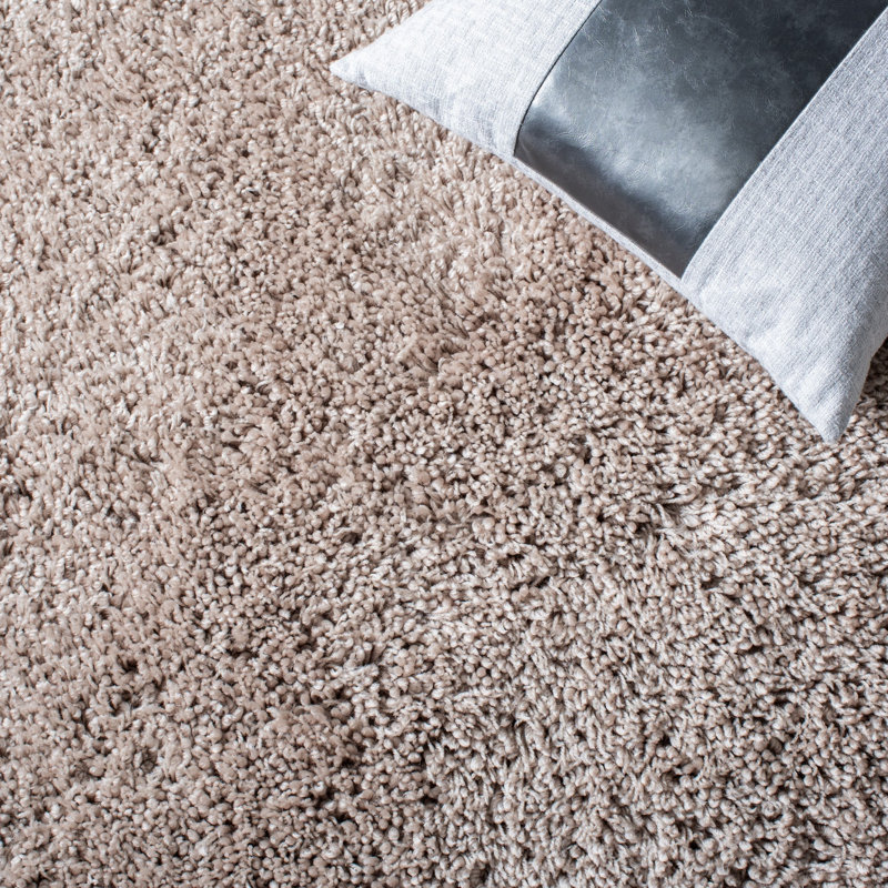 Assar Handmade Tufted Taupe Area Rug, Rectangle 8'6" x 11'6"