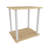 Calvester Nightstand - Modern Square End Table with Lower Shelf-261963277