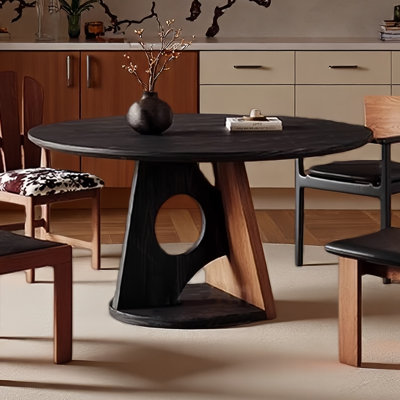 Retro round dining table