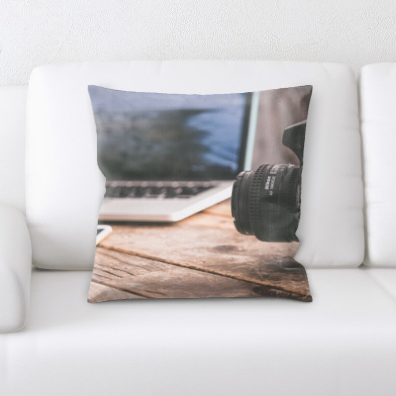 Microsuede Reversible Throw Pillow