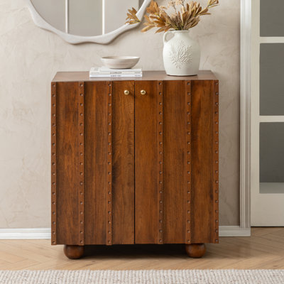 Ola Solid Mango Wood Accent Cabinet