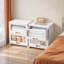 Tiroir de rangement à 2 niveaux avec roulettes Abdullah, rangement en plastique empilable pour chambre à coucher et garde-robe-218744133