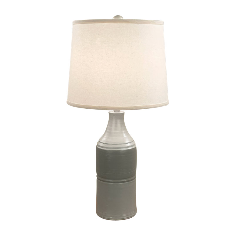 Lampe de table Deundrea, Beige/gris