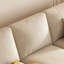 Causeuse-coussin standard en lin et coton blanc