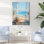 «California Shoreline Window View III - Coastal Windows», art mural