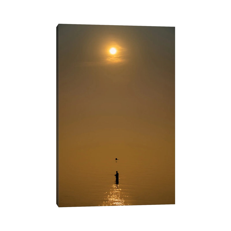 Fisherman 1 Piece Wrapped Canvas Wall Art, 101.6cm H x 66.04cm W