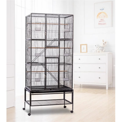 Cage à oiseaux en fer 69,68 po Fiaza