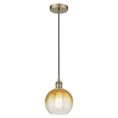 Edison - Brookhaven Globe - 1 Light 8" Cord Hung Mini Pendant
