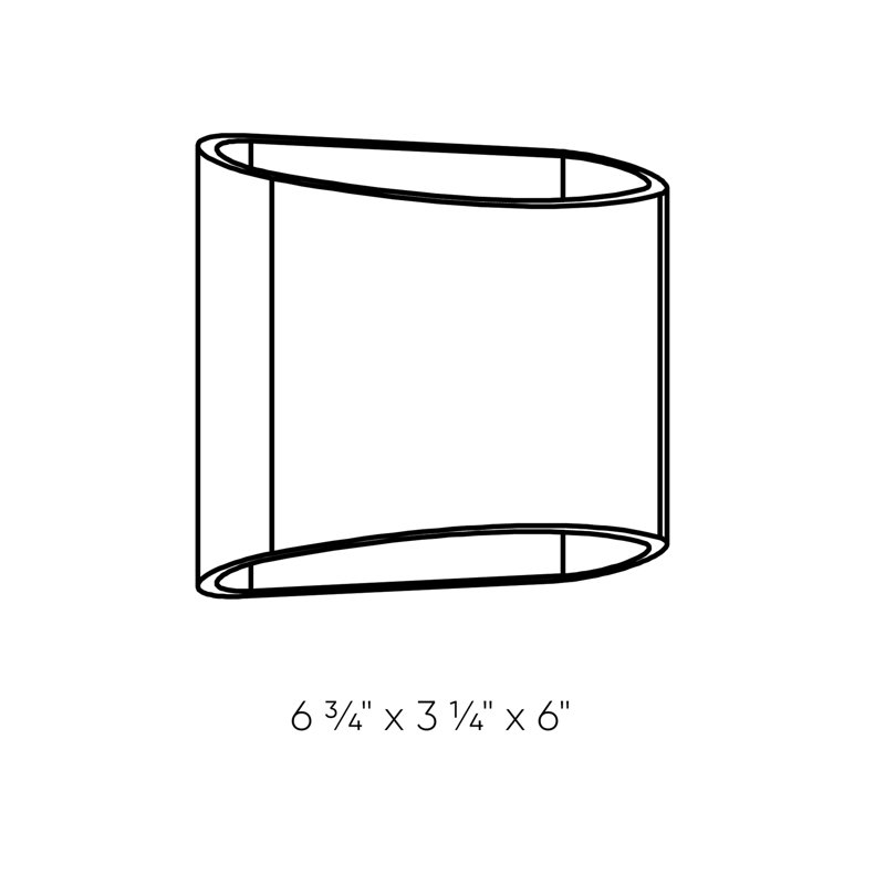 Plafonnier encastré d'extérieur 2 lumières DEL Nuri Ellipse, Noir