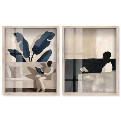 Ensemble de 2 décorations murales Golden Luxe Glam Shadowbox