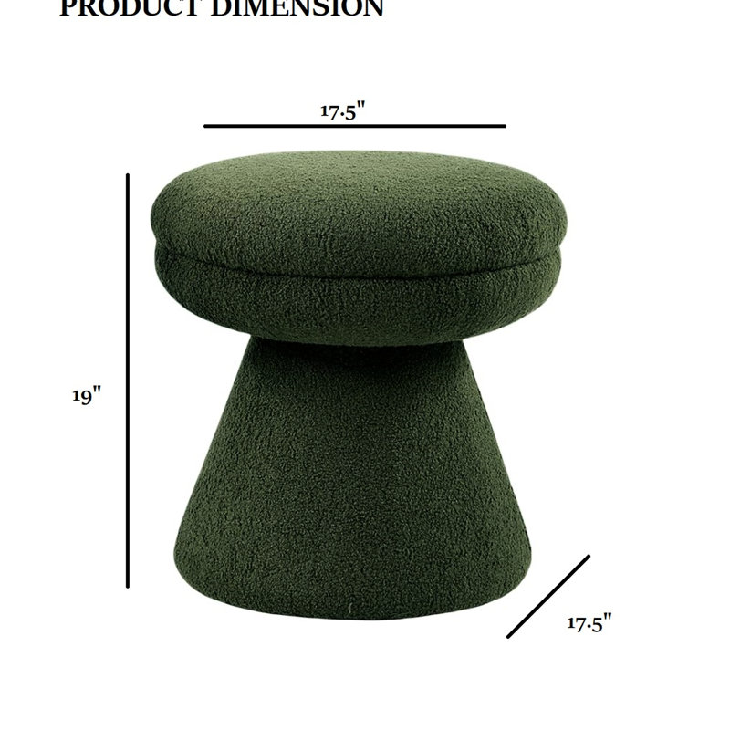 Tabouret décoratif 1Pc, Green