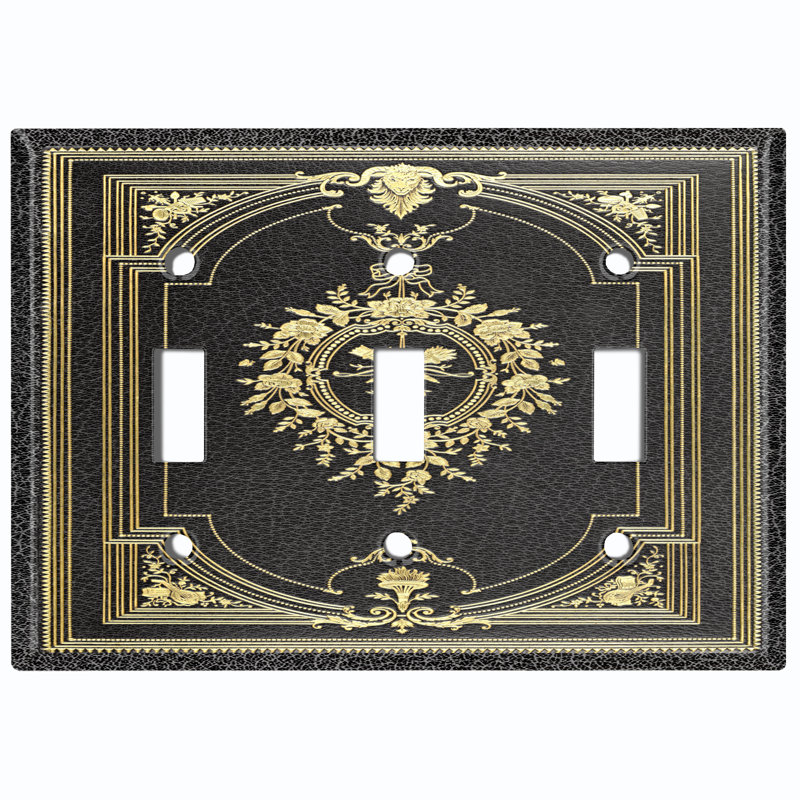No Subject 3 - Gang Toggle Light Switch Standard Wall Plate