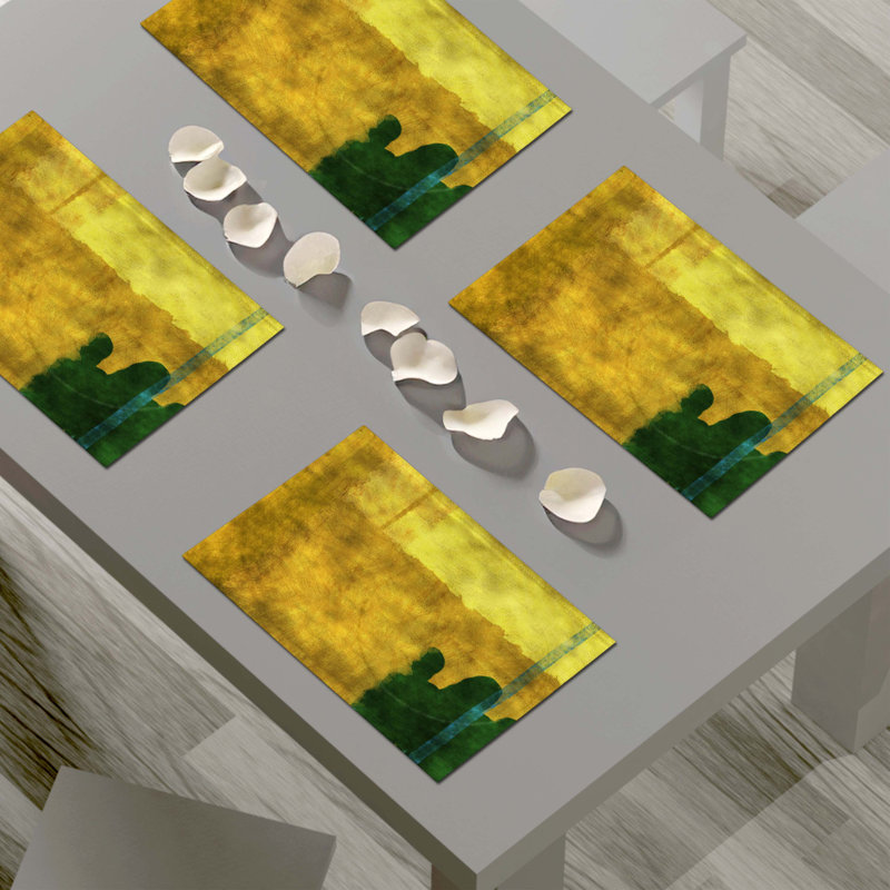 Polyester Abstract Rectangle Placemat