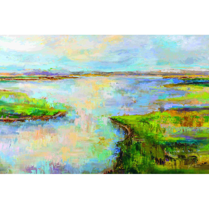 «Blush» par Jeanette Vertentes, peinture sur toile tendue, H 8 po x l 12 po