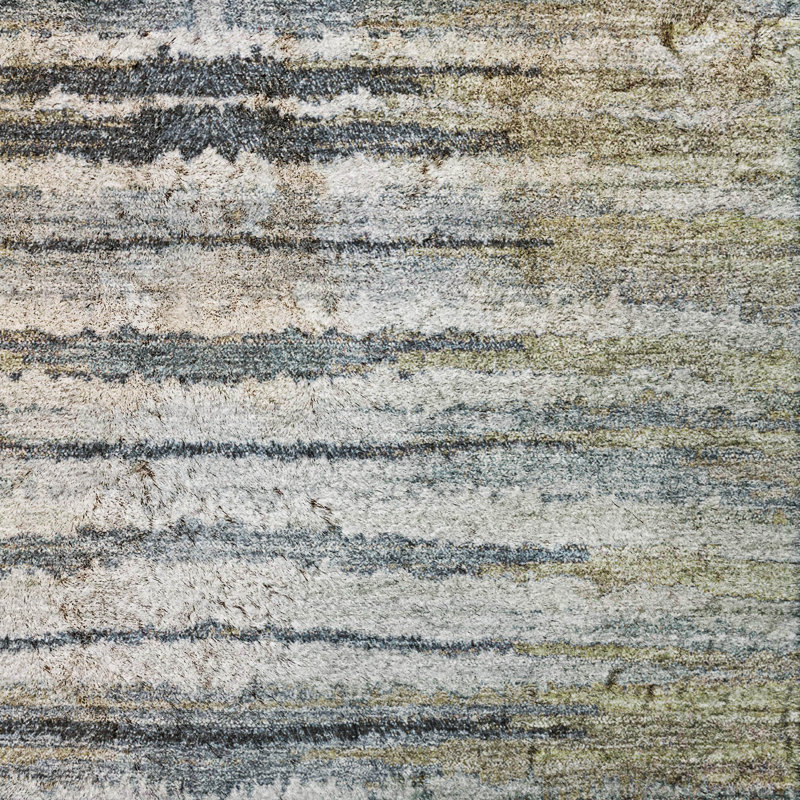 Tapis à poils longs de qualité supérieure lavable à la machine Dream ADS604, 8' x 10', Beige