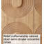 Organisateur multifonctionnel pratique à deux portes en bois d'ingénierie en bois d'ingénierie en forme d'arche pour le rangement quotidien-133963276