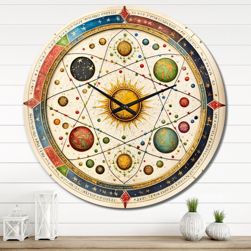 Horloge murale en métal Dimarco, Très grand