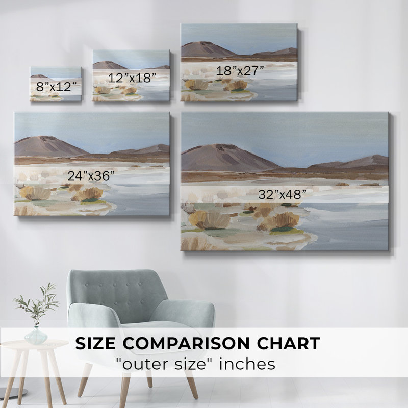 Desert Oasis Study II-Gallery Wrapped Canvas, 24" H x 36" W