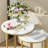 Pelaghia Marble Nesting End Table Sintered Stone Top