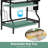 Two-Tier Dish Drying Rack - Sturdy Steel Frame, Cutlery Holder, Cutting Board Hooks & Drip Trays