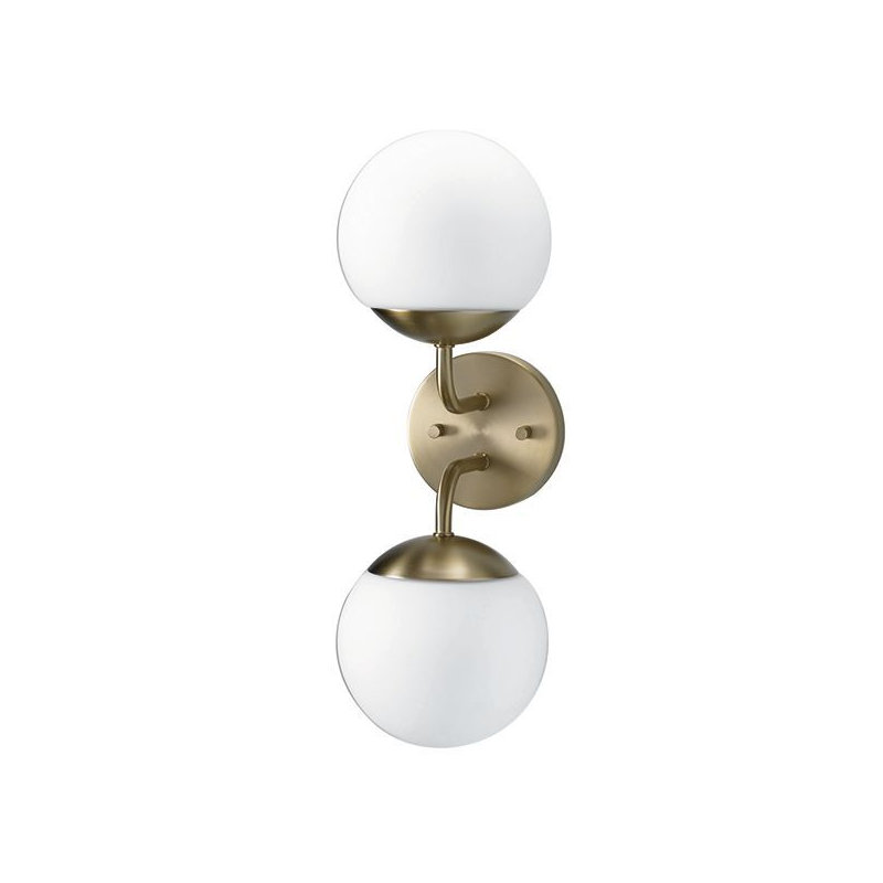 Applique murale en acier Yuming, Blanc, Noir