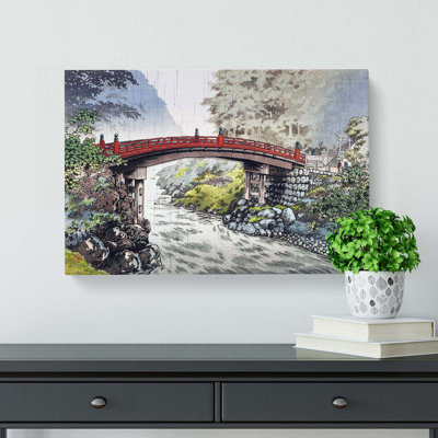SacBridge In Nikko by Tsuchiya Koitsu - Wrapped Canvas