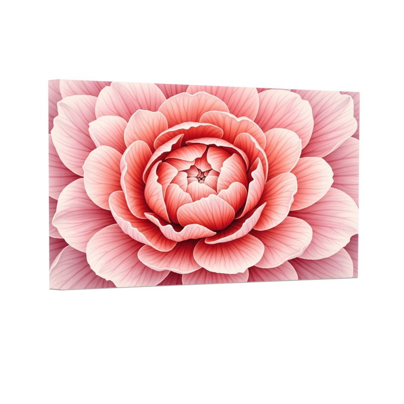 Plantes et fleurs, rose, motif floral, H 12 po x l 18 po