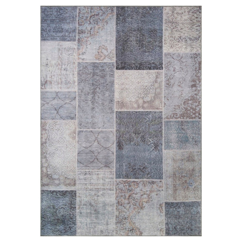 Luxurious Machine Washable Carpet, 100% Polyester, 7.5 x 10.8 Feet | Pile Height: 0.2 Inches, 1850 g/m² | Recycled Poly Cotton Underside, Easy Care, Perfect for Living Room & Bedroom, Soft & Durable Design